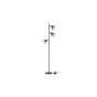 Malta vloerlamp - 3-lamps - zwart