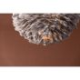Rumi ronde hanglamp - ø 45 cm - grijze veren