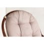Chloe loungestoel  - walnoot - rattan