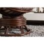Chloe loungestoel  - walnoot - rattan