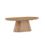 Violetta ovale salontafel - 60 x 120 cm - naturel