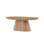 Violetta ovale salontafel - 60 x 120 cm - naturel