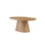 Violetta ovale salontafel - 60 x 120 cm - naturel