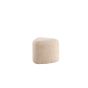 Troy poef - teddy - beige