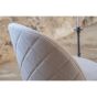 Zako eetkamerstoel - ruitpatroon - linnnenlook - beige