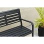 Layla tuinbank - 125 cm - zwart
