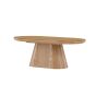 Violetta ovale salontafel - 60 x 120 cm - naturel