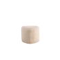 Troy poef - teddy - beige