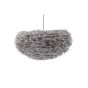 Rumi ronde hanglamp - ø 75 cm - grijze veren