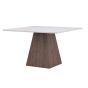 Clara vierkante eettafel - 120 x 120 cm - marmerlook