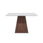 Clara vierkante eettafel - 120 x 120 cm - marmerlook