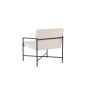Nara fauteuil - velvet - champagne