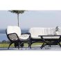 Hugo outdoor loungestoel - wicker - zwart