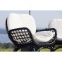 Hugo outdoor loungestoel - wicker - zwart