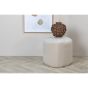 Troy poef - velvet - beige