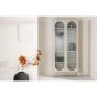 Mila vitrinekast - 80 x 180 cm - beige