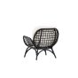 Hugo outdoor loungestoel - wicker - zwart