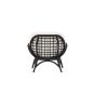 Hugo outdoor loungestoel - wicker - zwart