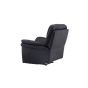 Kazo verstelbare fauteuil - lederlook - zwart