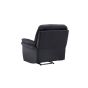 Kazo verstelbare fauteuil - lederlook - zwart