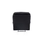 Kazo verstelbare fauteuil - lederlook - zwart