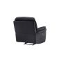 Kazo verstelbare fauteuil - lederlook - zwart