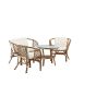 Matteo loungeset - Loungestoelen walnoot - rattan