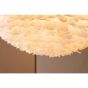 Rumi ronde hanglamp - ø 75 cm - witte veren