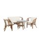 Matteo loungeset - Loungestoelen walnoot - rattan