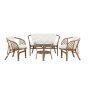 Matteo loungeset - Loungestoelen walnoot - rattan