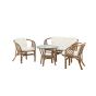 Matteo loungeset - Loungestoelen walnoot - rattan