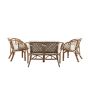 Matteo loungeset - Loungestoelen walnoot - rattan