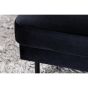Rio hocker - velvet - zwart