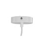 Rumi ronde hanglamp - ø 45 cm - witte veren