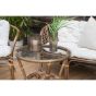 Matteo loungeset - Loungestoelen walnoot - rattan