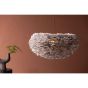 Rumi ronde hanglamp - ø 75 cm - grijze veren