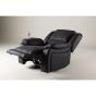 Zira verstelbare fauteuil - lederlook - zwart