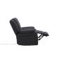 Zira verstelbare fauteuil - lederlook - zwart