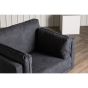 Kora fauteuil - linnen - zwart