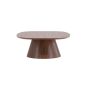 Rohan deens ovale salontafel - 120 x 92 cm - mokka