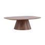 Rohan deens ovale salontafel - 120 x 92 cm - mokka