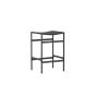 Polsty barkruk 63 cm - rattan - zwart