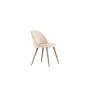 Zako eetkamerstoel - met naturel poot - velvet - beige