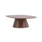Rohan deens ovale salontafel - 120 x 92 cm - mokka