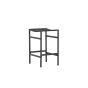 Polsty barkruk 63 cm - rattan - zwart