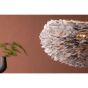 Rumi ronde hanglamp - ø 75 cm - grijze veren