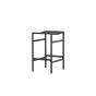 Polsty barkruk 63 cm - rattan - zwart