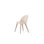 Zako eetkamerstoel - met naturel poot - velvet - beige