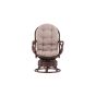 Chloe loungestoel  - walnoot - rattan