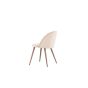 Zako eetkamerstoel - met naturel poot - velvet - beige